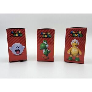 Super Mario Set Of 3 2023. Yoshi, Hammer Bro and Boo Ghost and Nintendo Mcdonald